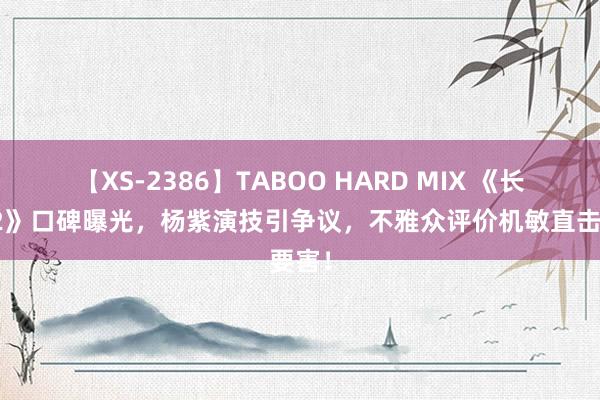 【XS-2386】TABOO HARD MIX 《长相想2》口碑曝光，杨紫演技引争议，不雅众评价机敏直击要害！