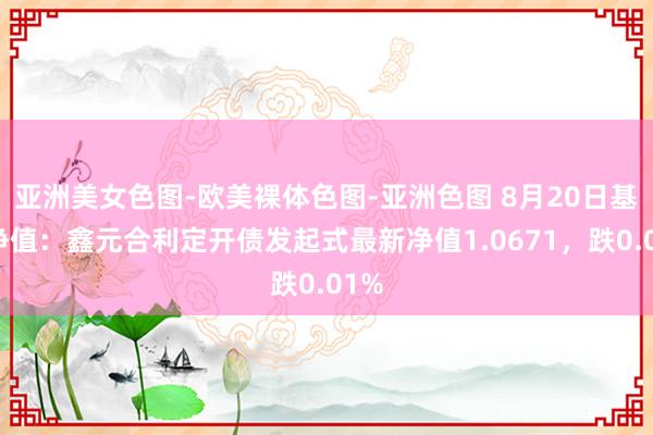 亚洲美女色图-欧美裸体色图-亚洲色图 8月20日基金净值：鑫元合利定开债发起式最新净值1.0671，跌0.01%