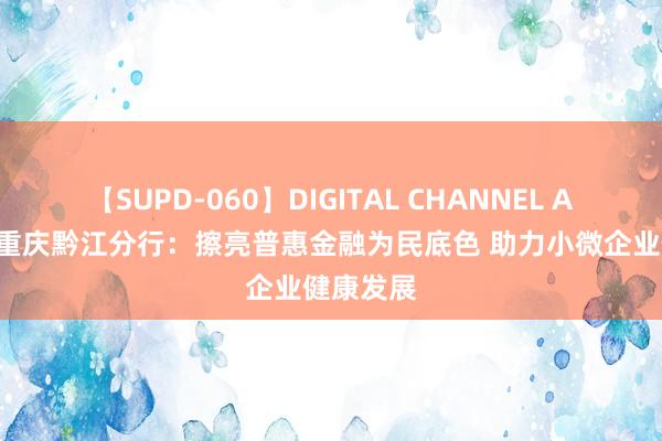 【SUPD-060】DIGITAL CHANNEL AYA 工行重庆黔江分行：擦亮普惠金融为民底色 助力小微企业健康发展